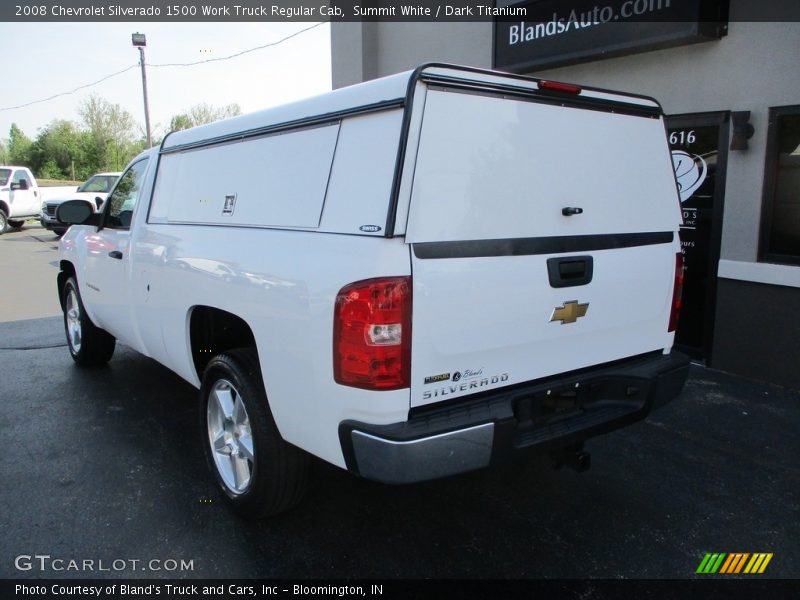 Summit White / Dark Titanium 2008 Chevrolet Silverado 1500 Work Truck Regular Cab