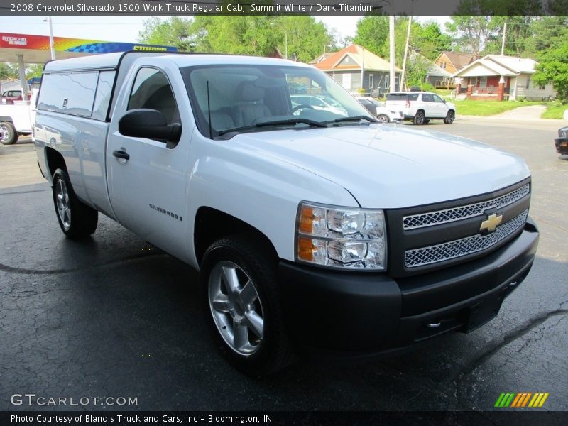 Summit White / Dark Titanium 2008 Chevrolet Silverado 1500 Work Truck Regular Cab