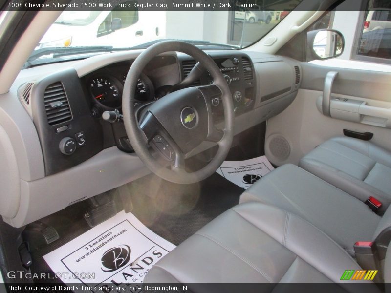 Summit White / Dark Titanium 2008 Chevrolet Silverado 1500 Work Truck Regular Cab