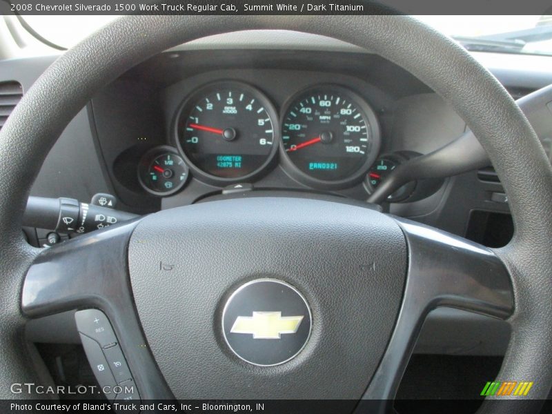 Summit White / Dark Titanium 2008 Chevrolet Silverado 1500 Work Truck Regular Cab