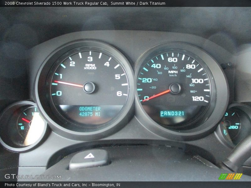 Summit White / Dark Titanium 2008 Chevrolet Silverado 1500 Work Truck Regular Cab