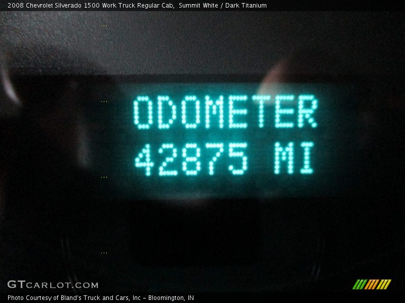 Summit White / Dark Titanium 2008 Chevrolet Silverado 1500 Work Truck Regular Cab