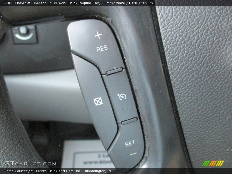 Summit White / Dark Titanium 2008 Chevrolet Silverado 1500 Work Truck Regular Cab