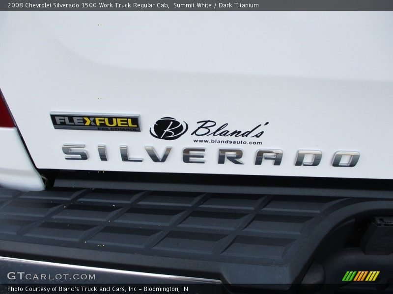Summit White / Dark Titanium 2008 Chevrolet Silverado 1500 Work Truck Regular Cab
