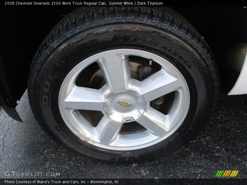 Summit White / Dark Titanium 2008 Chevrolet Silverado 1500 Work Truck Regular Cab