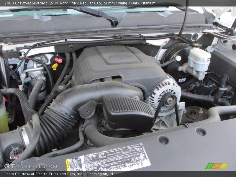 Summit White / Dark Titanium 2008 Chevrolet Silverado 1500 Work Truck Regular Cab