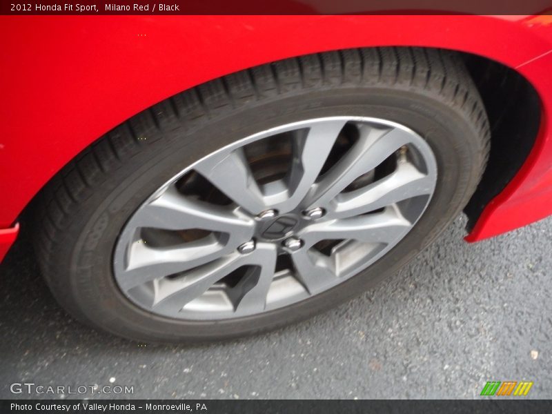 Milano Red / Black 2012 Honda Fit Sport