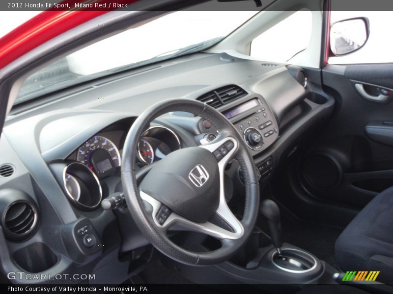 Milano Red / Black 2012 Honda Fit Sport