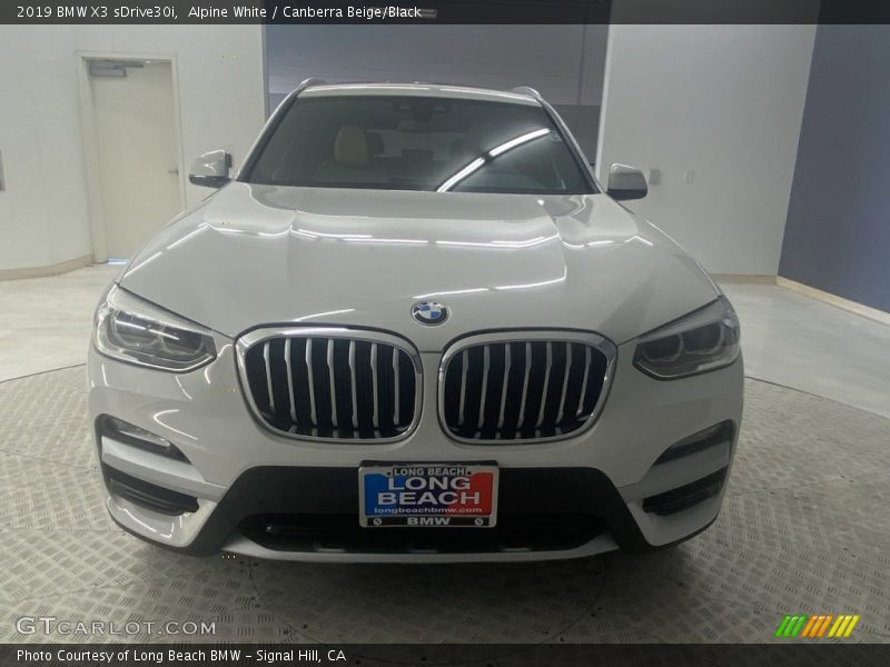 Alpine White / Canberra Beige/Black 2019 BMW X3 sDrive30i