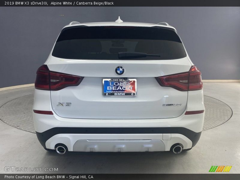Alpine White / Canberra Beige/Black 2019 BMW X3 sDrive30i