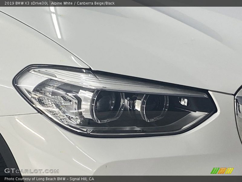 Alpine White / Canberra Beige/Black 2019 BMW X3 sDrive30i