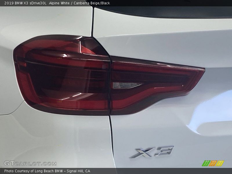 Alpine White / Canberra Beige/Black 2019 BMW X3 sDrive30i