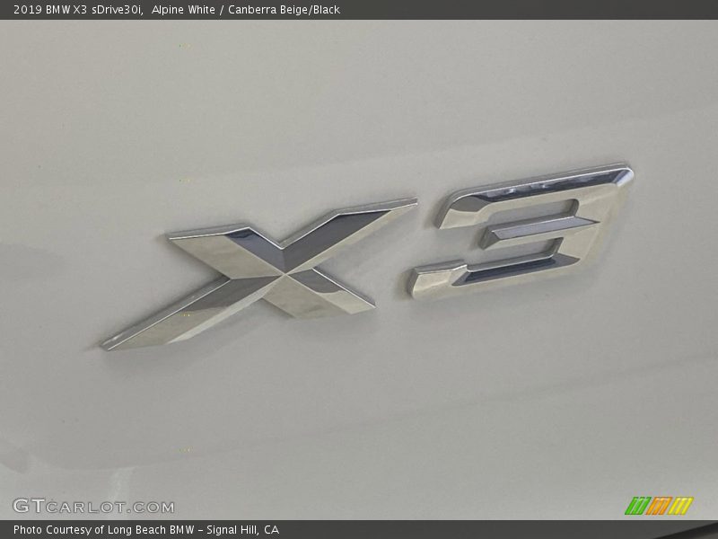 Alpine White / Canberra Beige/Black 2019 BMW X3 sDrive30i