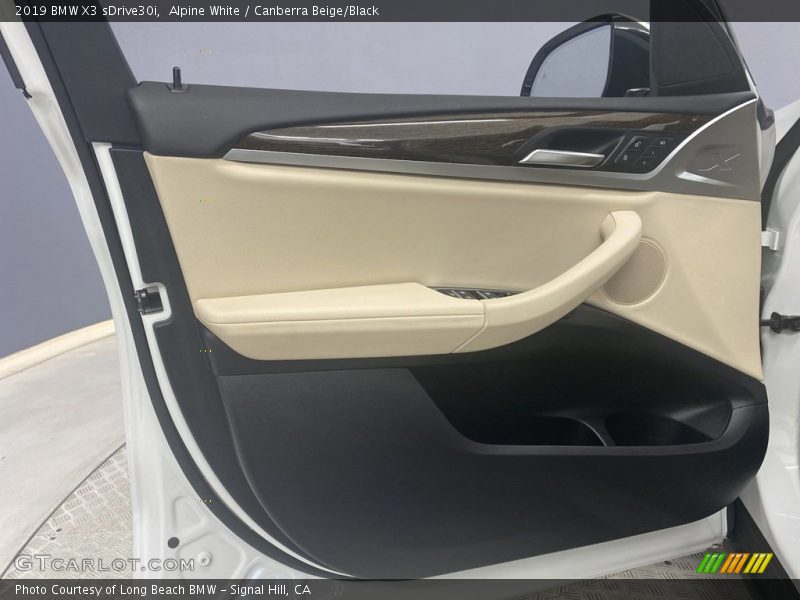 Alpine White / Canberra Beige/Black 2019 BMW X3 sDrive30i