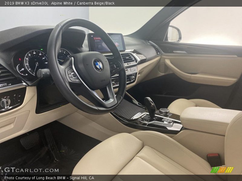 Alpine White / Canberra Beige/Black 2019 BMW X3 sDrive30i