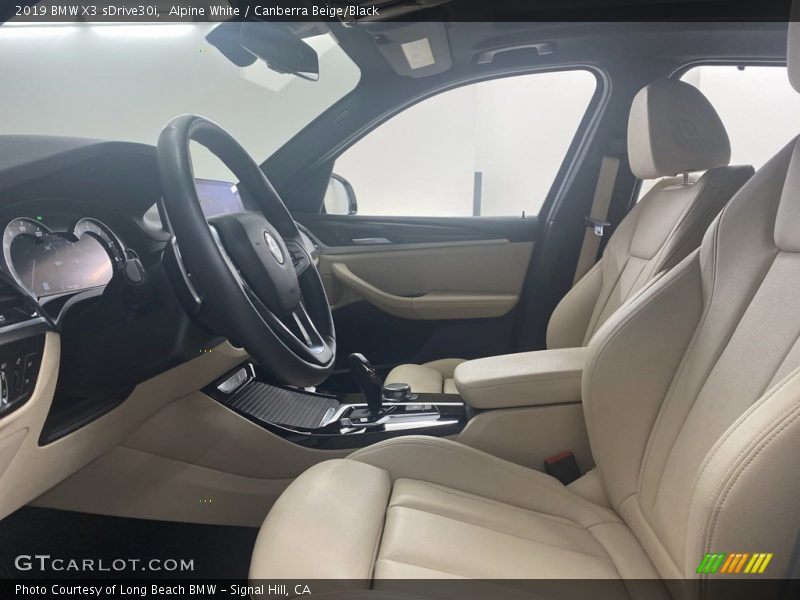 Alpine White / Canberra Beige/Black 2019 BMW X3 sDrive30i