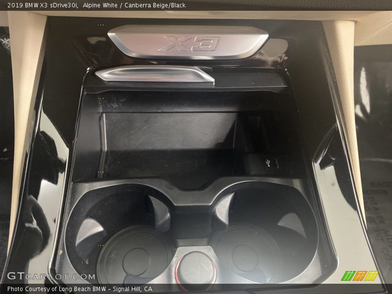 Alpine White / Canberra Beige/Black 2019 BMW X3 sDrive30i