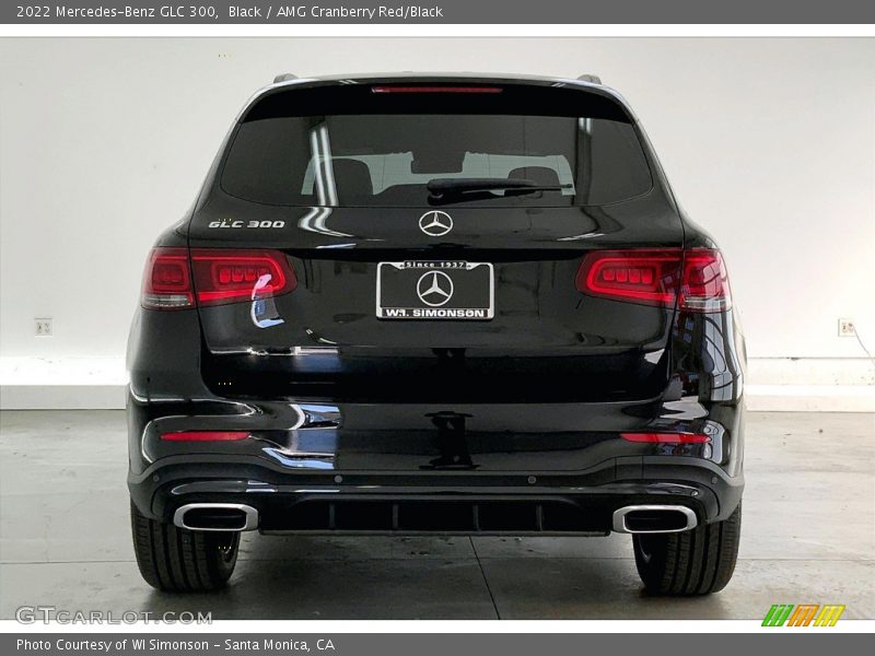 Black / AMG Cranberry Red/Black 2022 Mercedes-Benz GLC 300