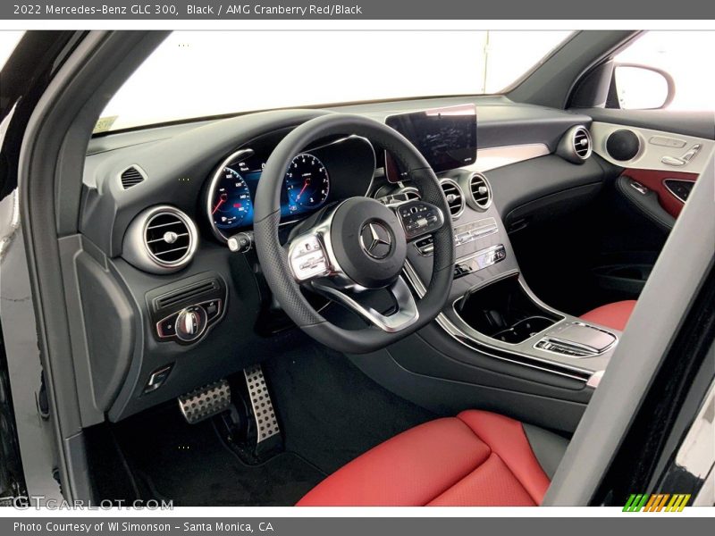 Black / AMG Cranberry Red/Black 2022 Mercedes-Benz GLC 300