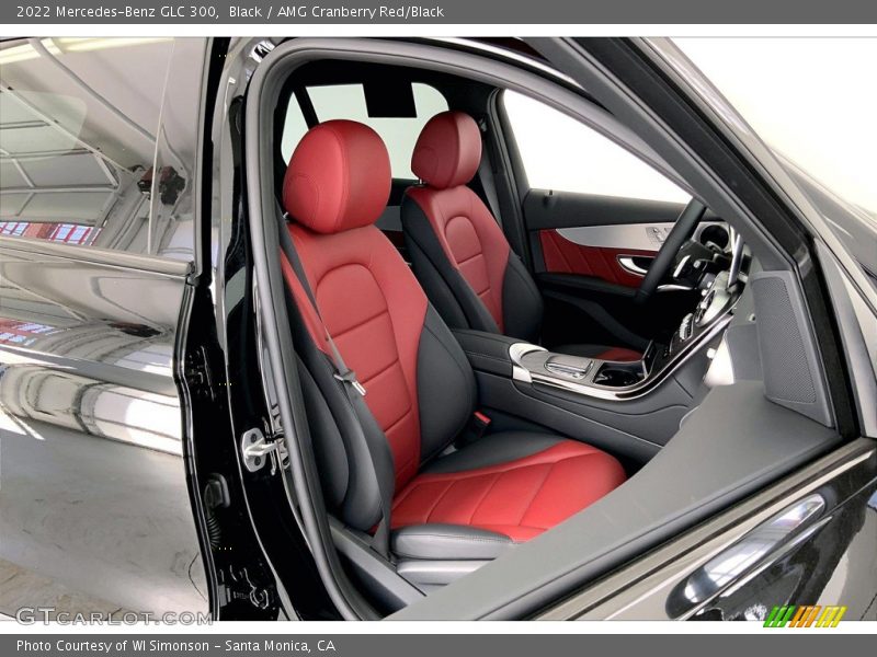Black / AMG Cranberry Red/Black 2022 Mercedes-Benz GLC 300