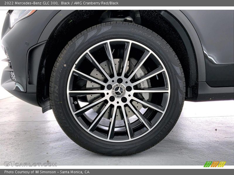 Black / AMG Cranberry Red/Black 2022 Mercedes-Benz GLC 300