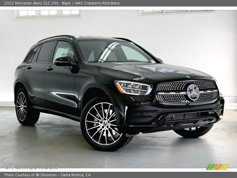 Black / AMG Cranberry Red/Black 2022 Mercedes-Benz GLC 300