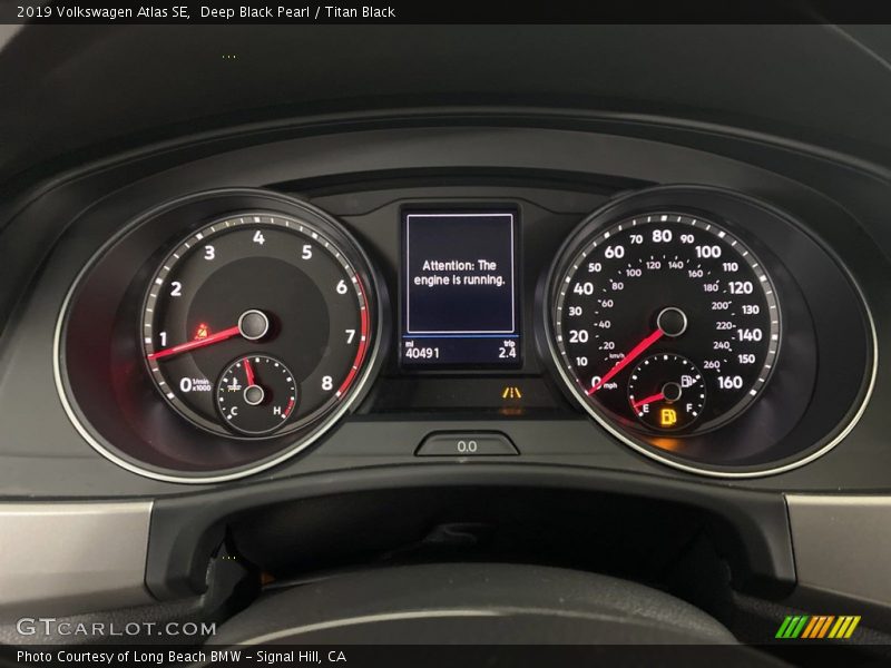Deep Black Pearl / Titan Black 2019 Volkswagen Atlas SE