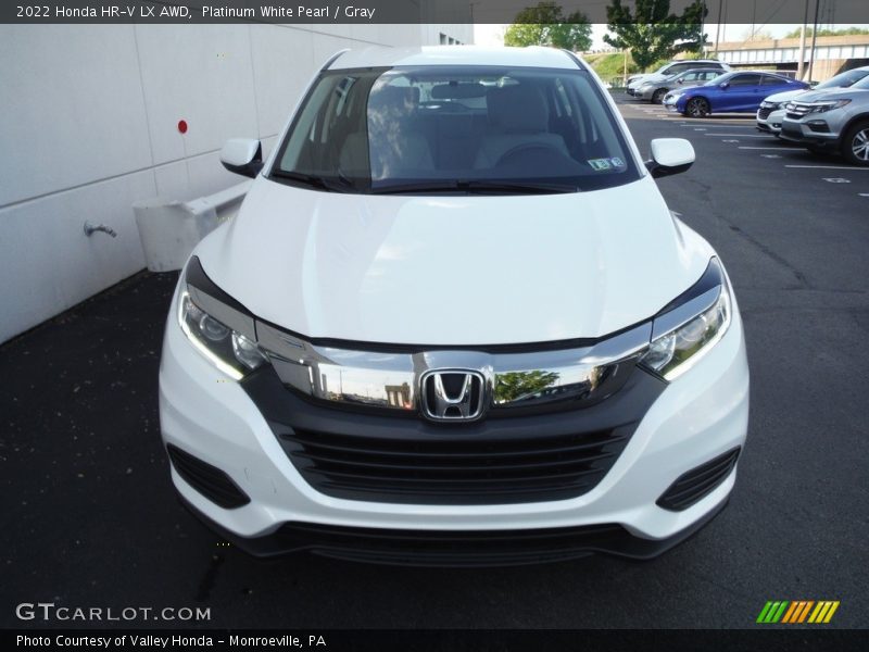 Platinum White Pearl / Gray 2022 Honda HR-V LX AWD