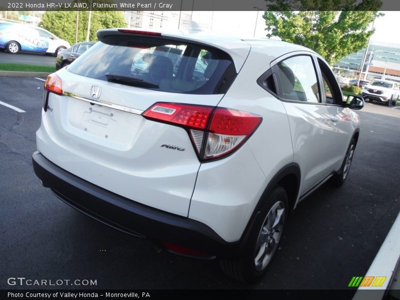 Platinum White Pearl / Gray 2022 Honda HR-V LX AWD