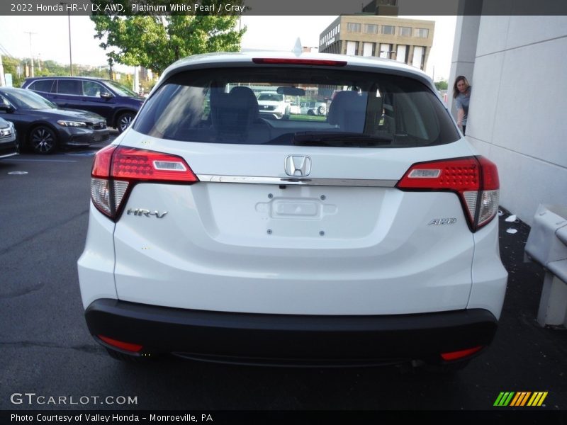 Platinum White Pearl / Gray 2022 Honda HR-V LX AWD