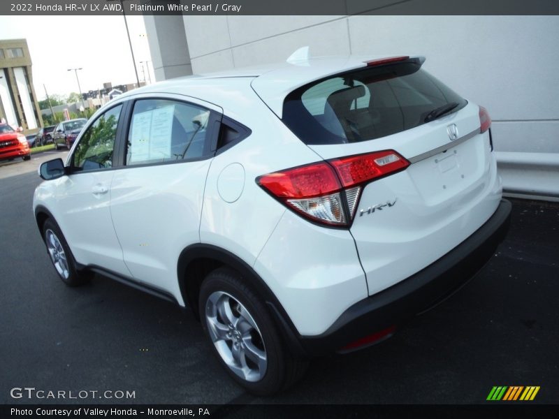 Platinum White Pearl / Gray 2022 Honda HR-V LX AWD