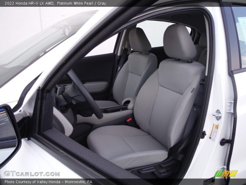 Platinum White Pearl / Gray 2022 Honda HR-V LX AWD