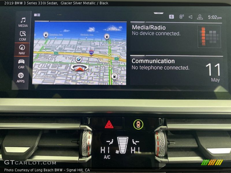 Glacier Silver Metallic / Black 2019 BMW 3 Series 330i Sedan