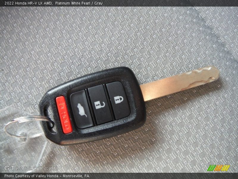 Platinum White Pearl / Gray 2022 Honda HR-V LX AWD