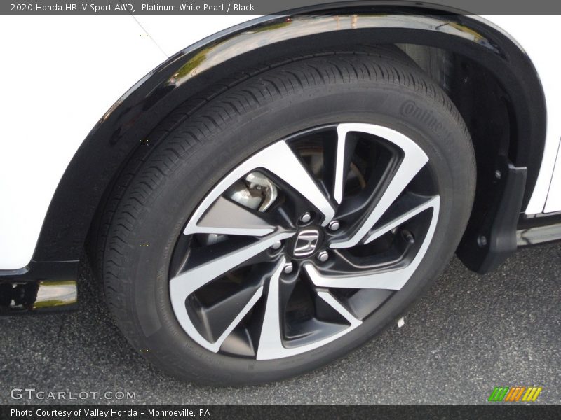 Platinum White Pearl / Black 2020 Honda HR-V Sport AWD