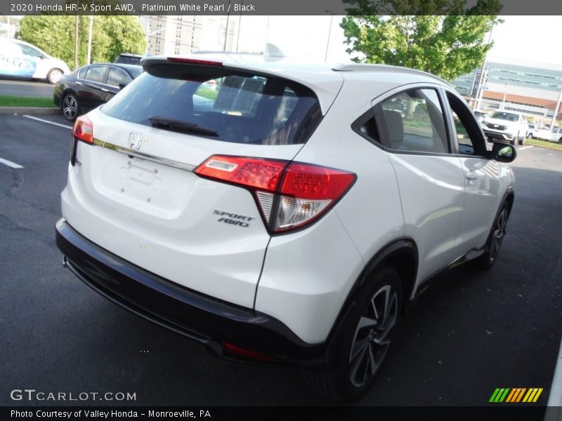 Platinum White Pearl / Black 2020 Honda HR-V Sport AWD