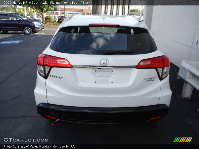 Platinum White Pearl / Black 2020 Honda HR-V Sport AWD