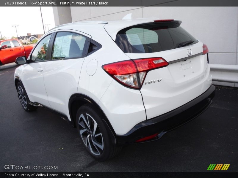 Platinum White Pearl / Black 2020 Honda HR-V Sport AWD