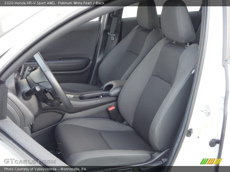 Platinum White Pearl / Black 2020 Honda HR-V Sport AWD