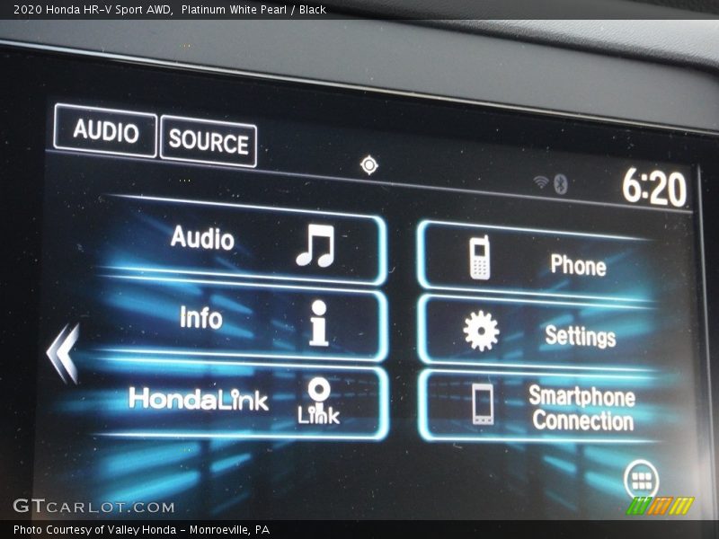 Platinum White Pearl / Black 2020 Honda HR-V Sport AWD