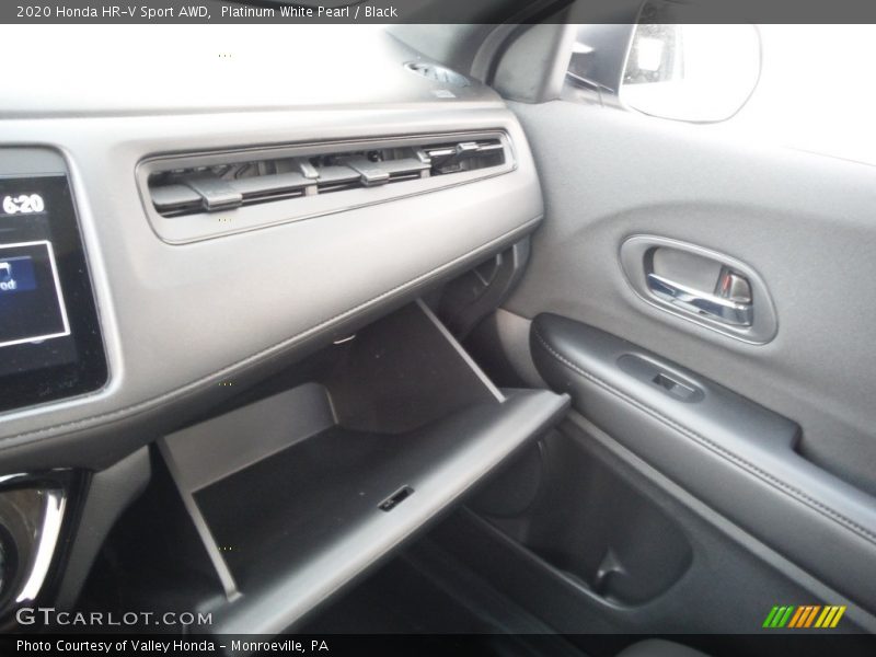 Platinum White Pearl / Black 2020 Honda HR-V Sport AWD