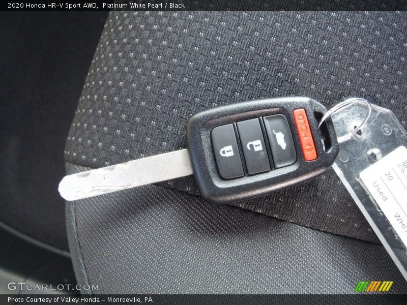Platinum White Pearl / Black 2020 Honda HR-V Sport AWD