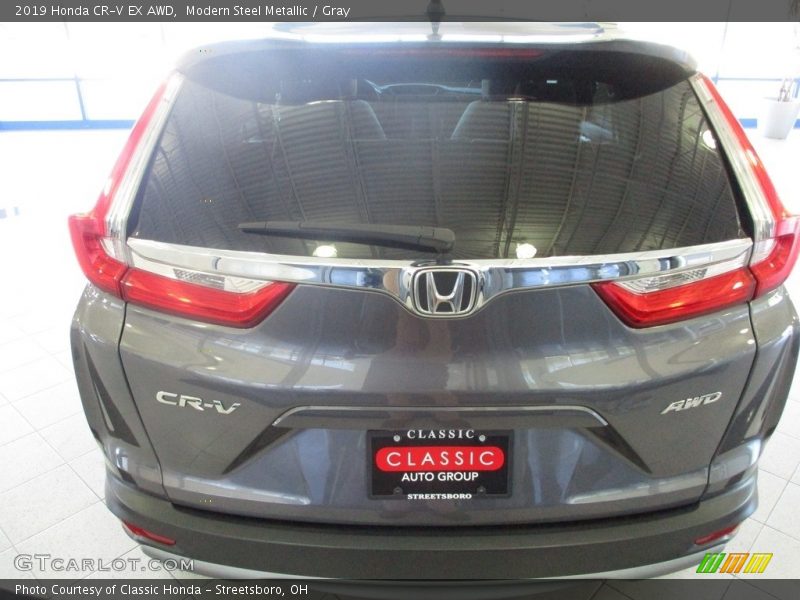 Modern Steel Metallic / Gray 2019 Honda CR-V EX AWD