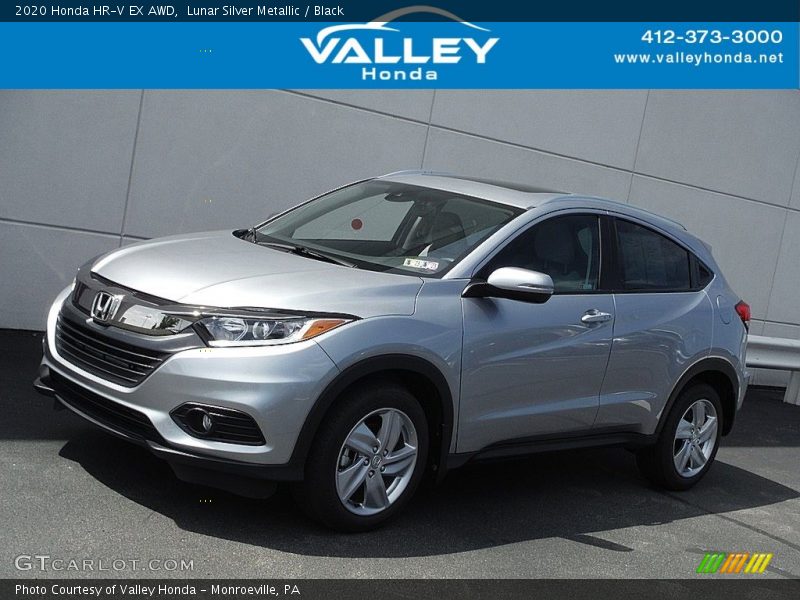 Lunar Silver Metallic / Black 2020 Honda HR-V EX AWD