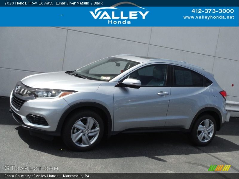 Lunar Silver Metallic / Black 2020 Honda HR-V EX AWD