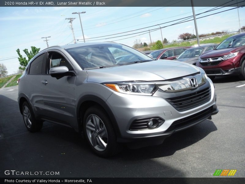 Lunar Silver Metallic / Black 2020 Honda HR-V EX AWD
