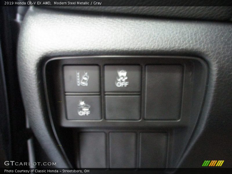 Modern Steel Metallic / Gray 2019 Honda CR-V EX AWD