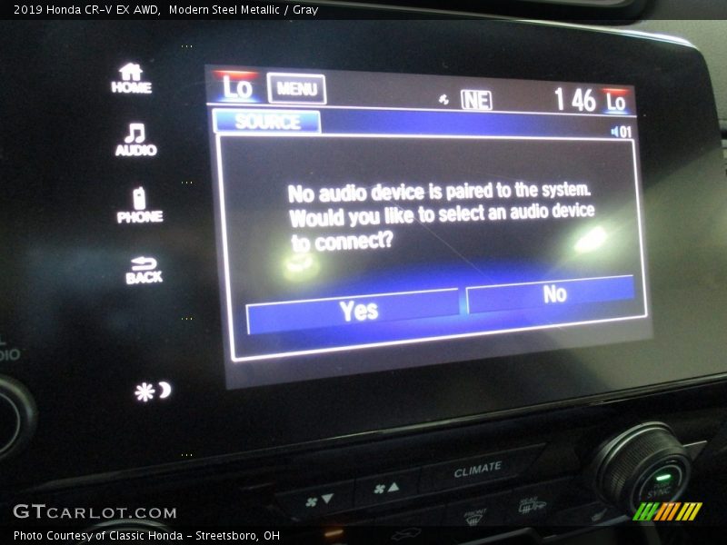 Modern Steel Metallic / Gray 2019 Honda CR-V EX AWD