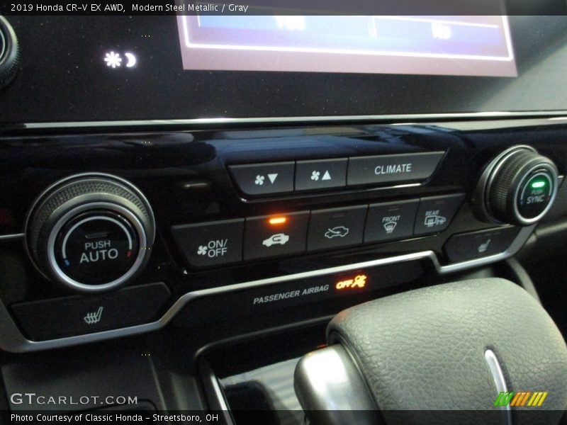 Modern Steel Metallic / Gray 2019 Honda CR-V EX AWD