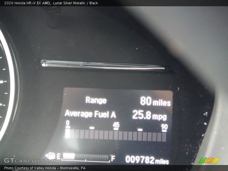 Lunar Silver Metallic / Black 2020 Honda HR-V EX AWD